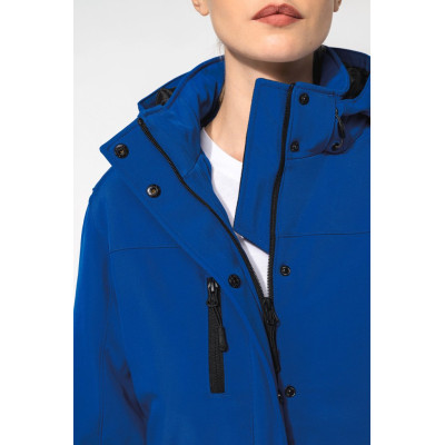 Ladies’ hooded softshell lined parka